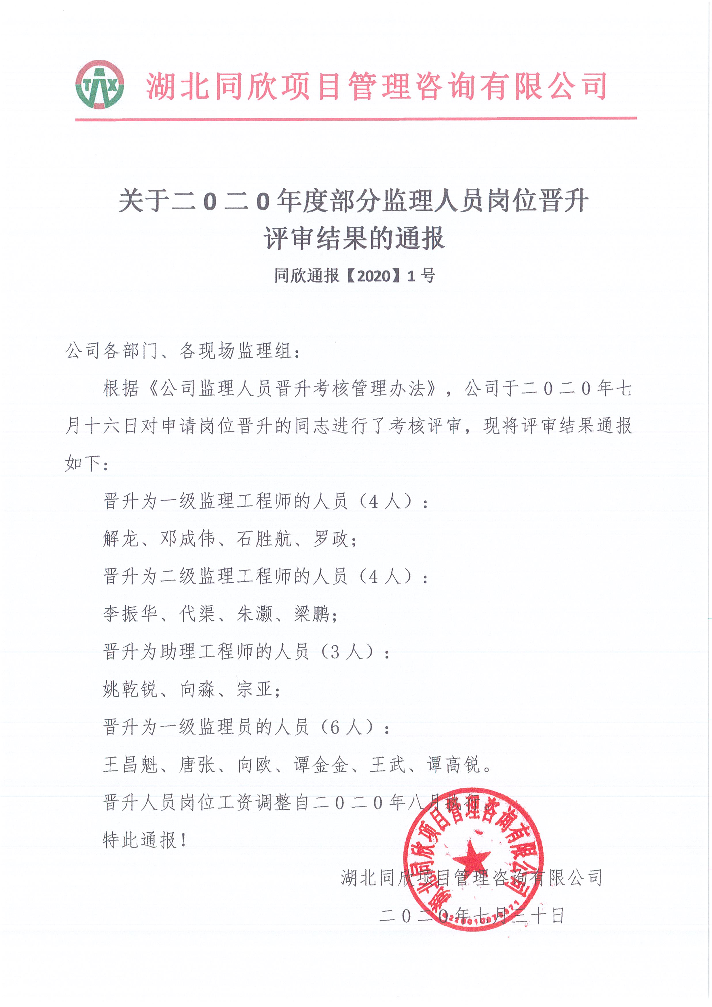 凯时尊龙人生就是博通报【2020】1号关于二0二0年度部分监理人员岗位晋升评审结果的通报.jpg